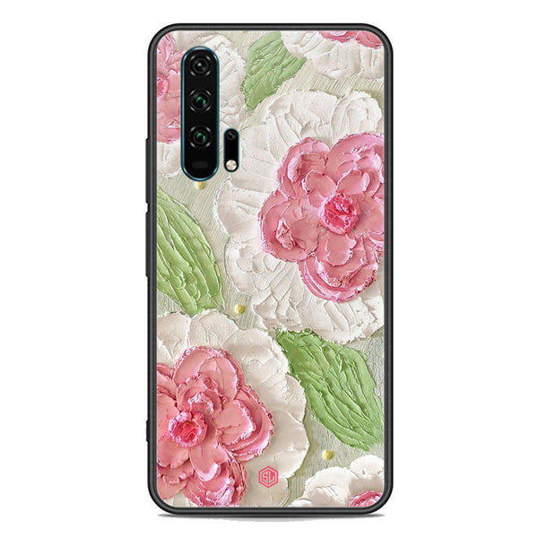 Floral Series Soft Phone Case - Premium Glass Case - Design 13 - Honor 20