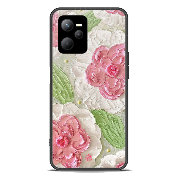 Floral Series Soft Phone Case - Premium Glass Case - Design 13 - Realme Q5