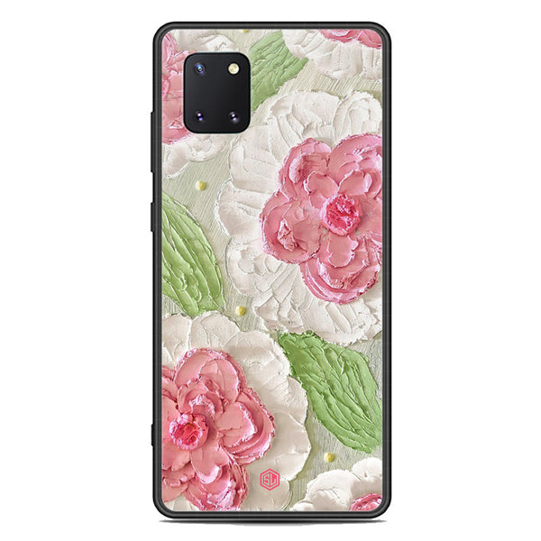 Floral Series Soft Phone Case - Premium Glass Case - Design 13 - Samsung Galaxy Note 10 Lite