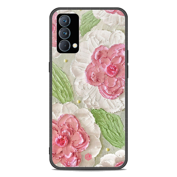 Floral Series Soft Phone Case - Premium Glass Case - Design 13 - Realme GT Master