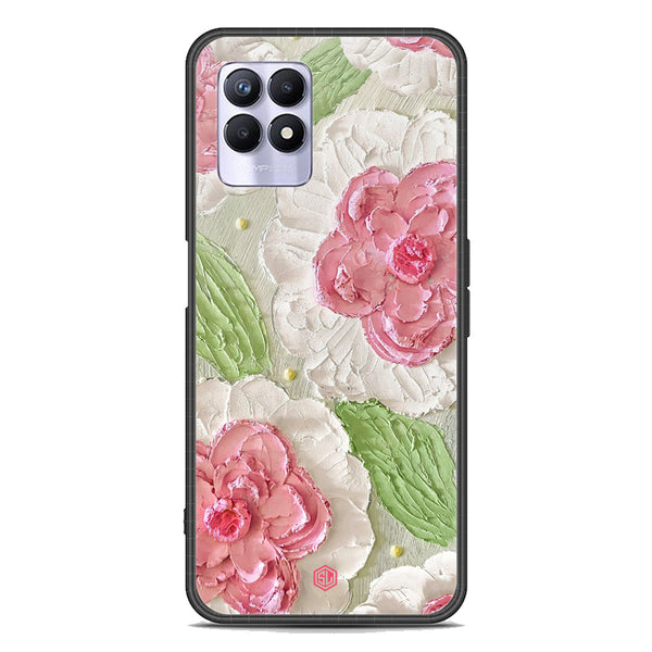 Floral Series Soft Phone Case - Premium Glass Case - Design 13 - Realme Narzo 50 4G