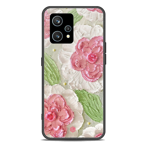 Floral Series Soft Phone Case - Premium Glass Case - Design 13 - Realme 9 4G