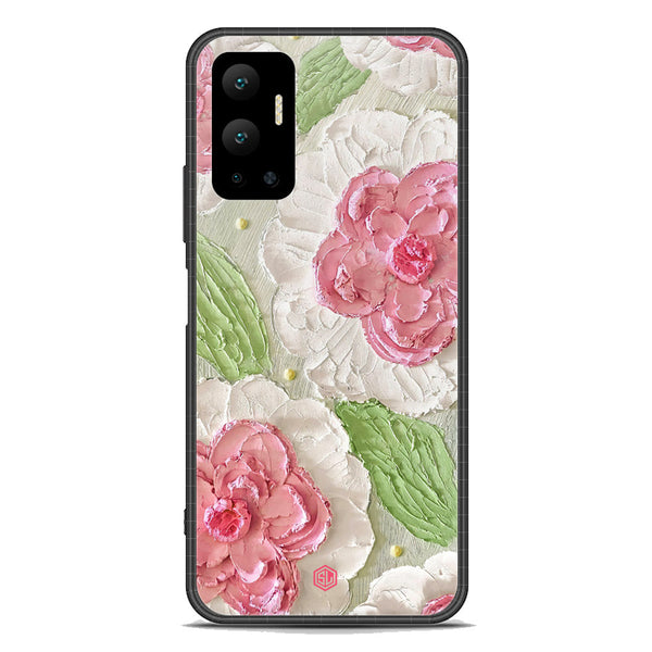 Floral Series Soft Phone Case - Premium Glass Case - Design 13 - Infinix Hot 12