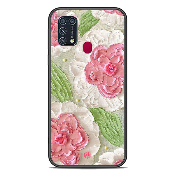 Floral Series Soft Phone Case - Premium Glass Case - Design 13 - Samsung Galaxy M31