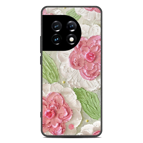 Floral Series Soft Phone Case - Premium Glass Case - Design 13 - OnePlus Ace 2 Pro