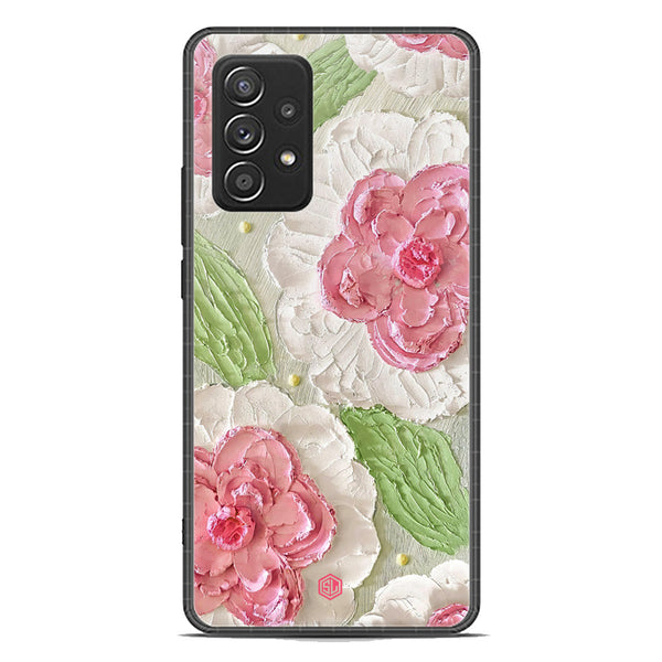 Floral Series Soft Phone Case - Premium Glass Case - Design 13 - Samsung Galaxy A52s 5G