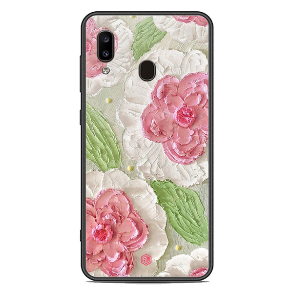 Floral Series Soft Phone Case - Premium Glass Case - Design 13 - Samsung Galaxy A30