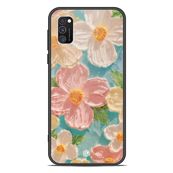 Floral Series Soft Phone Case - Premium Glass Case - Design 16 - Samsung Galaxy A03s