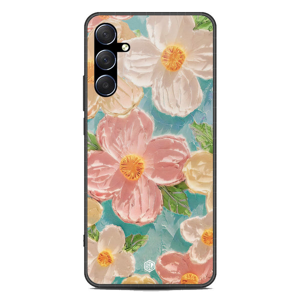 Floral Series Soft Phone Case - Premium Glass Case - Design 16 - Samsung Galaxy M54