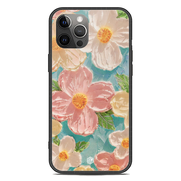 Floral Series Soft Phone Case - Premium Glass Case - Design 16 - iPhone 12 Pro Max