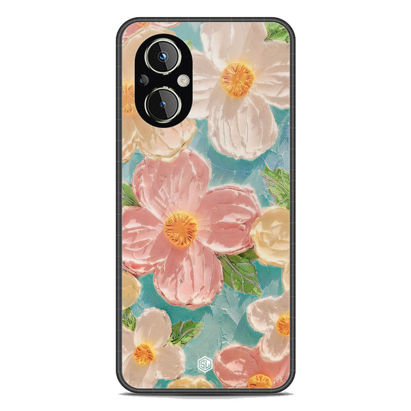 Floral Series Soft Phone Case - Premium Glass Case - Design 16 - Oppo Reno8 Lite