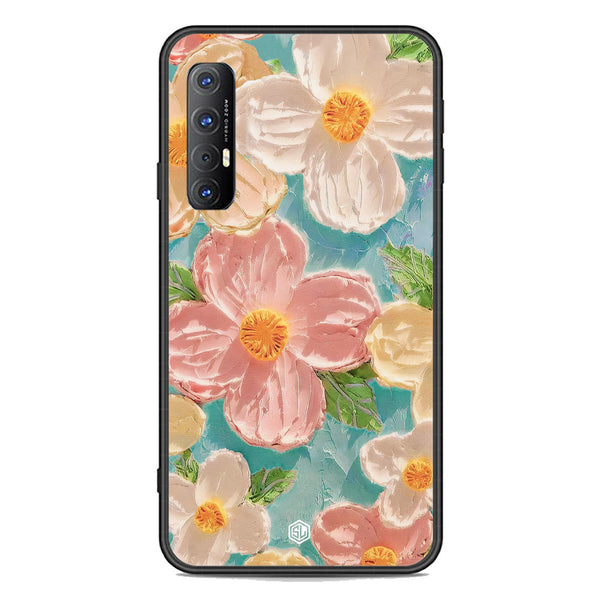 Floral Series Soft Phone Case - Premium Glass Case - Design 16 - Oppo Reno 3 Pro
