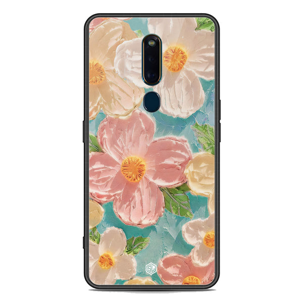 Floral Series Soft Phone Case - Premium Glass Case - Design 16 - Oppo F11 Pro