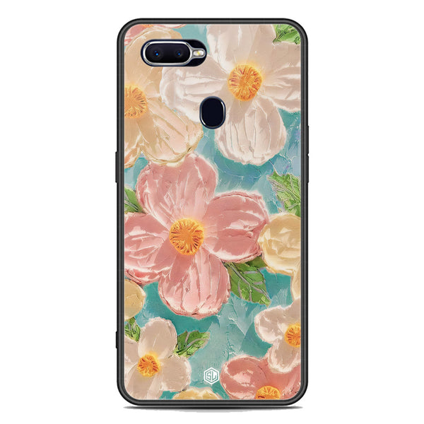 Floral Series Soft Phone Case - Premium Glass Case - Design 16 - Oppo F9 Pro