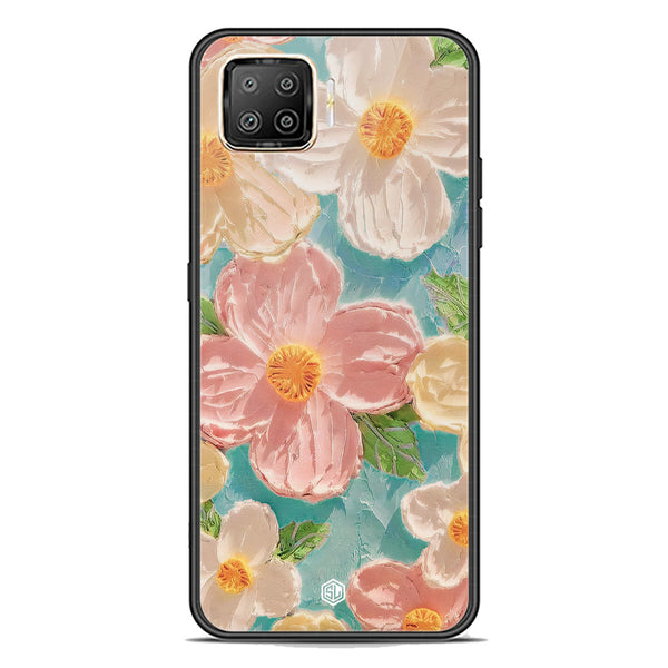 Floral Series Soft Phone Case - Premium Glass Case - Design 16 - Oppo A73
