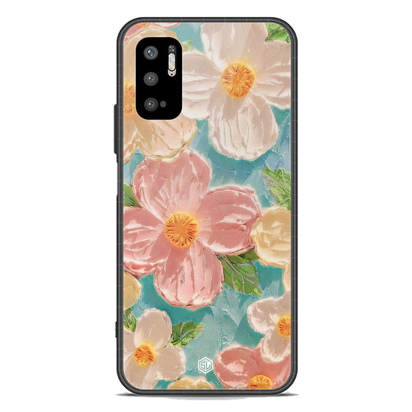 Floral Series Soft Phone Case - Premium Glass Case - Design 16 - Xiaomi Redmi Note 10 5G