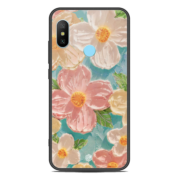 Floral Series Soft Phone Case - Premium Glass Case - Design 16 - Xiaomi Redmi Note 6 Pro
