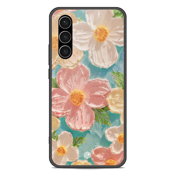 Floral Series Soft Phone Case - Premium Glass Case - Design 16 - Samsung Galaxy S23 5G