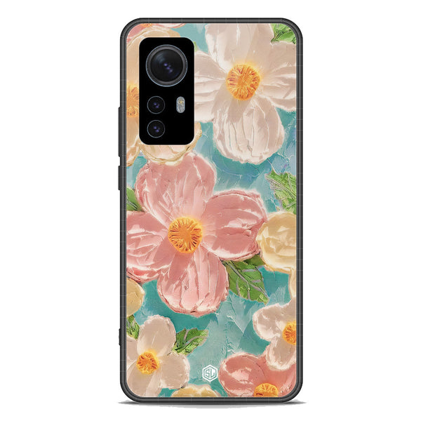 Floral Series Soft Phone Case - Premium Glass Case - Design 16 - Xiaomi 12