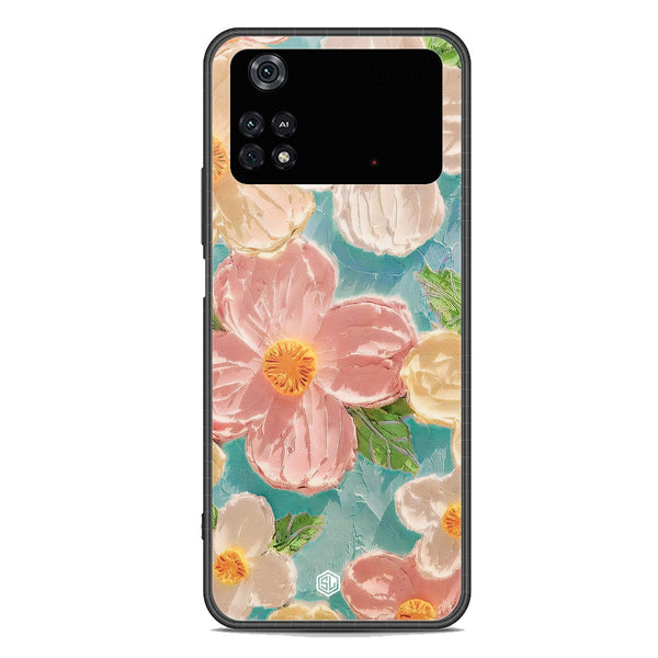 Floral Series Soft Phone Case - Premium Glass Case - Design 16 - Xiaomi Poco M4 Pro 5G