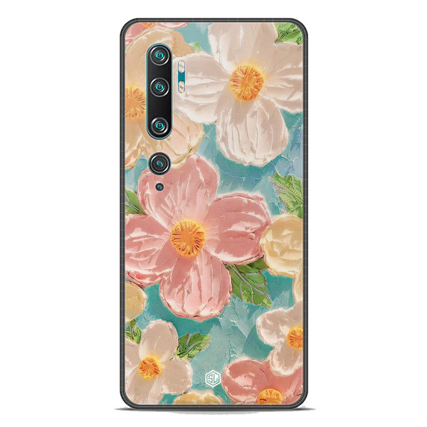 Floral Series Soft Phone Case - Premium Glass Case - Design 16 - Xiaomi Mi Note 10
