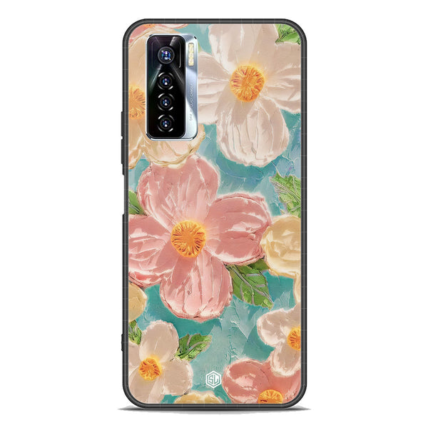 Floral Series Soft Phone Case - Premium Glass Case - Design 16 - Tecno Camon 17 Pro