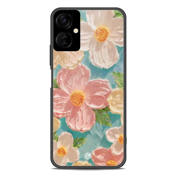 Floral Series Soft Phone Case - Premium Glass Case - Design 16 - Tecno Spark 9T