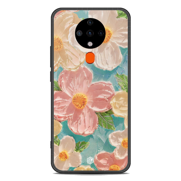 Floral Series Soft Phone Case - Premium Glass Case - Design 16 - Tecno Spark 6