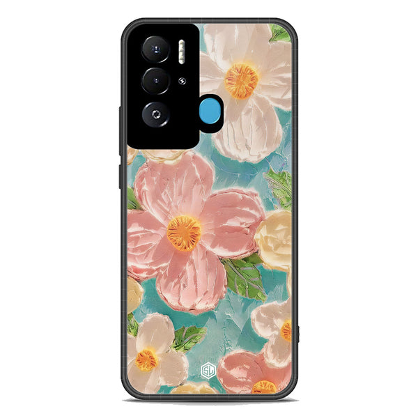 Floral Series Soft Phone Case - Premium Glass Case - Design 16 - Tecno Pova Neo