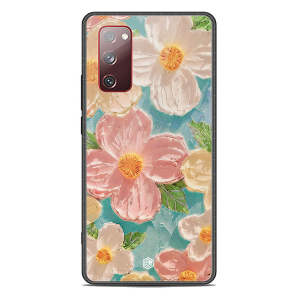 Floral Series Soft Phone Case - Premium Glass Case - Design 16 - Samsung Galaxy S20 FE