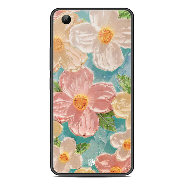 Floral Series Soft Phone Case - Premium Glass Case - Design 16 - Vivo Y81