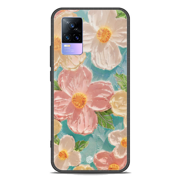 Floral Series Soft Phone Case - Premium Glass Case - Design 16 - Vivo Y73