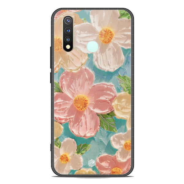 Floral Series Soft Phone Case - Premium Glass Case - Design 16 - Vivo Y19