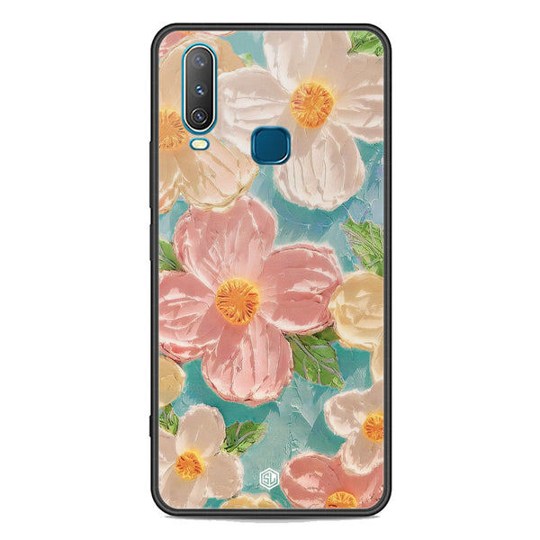Floral Series Soft Phone Case - Premium Glass Case - Design 16 - Vivo Y17