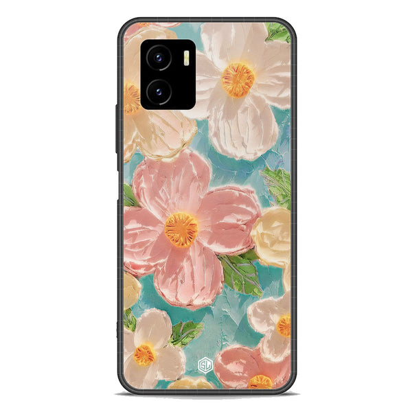 Floral Series Soft Phone Case - Premium Glass Case - Design 16 - Vivo Y15s