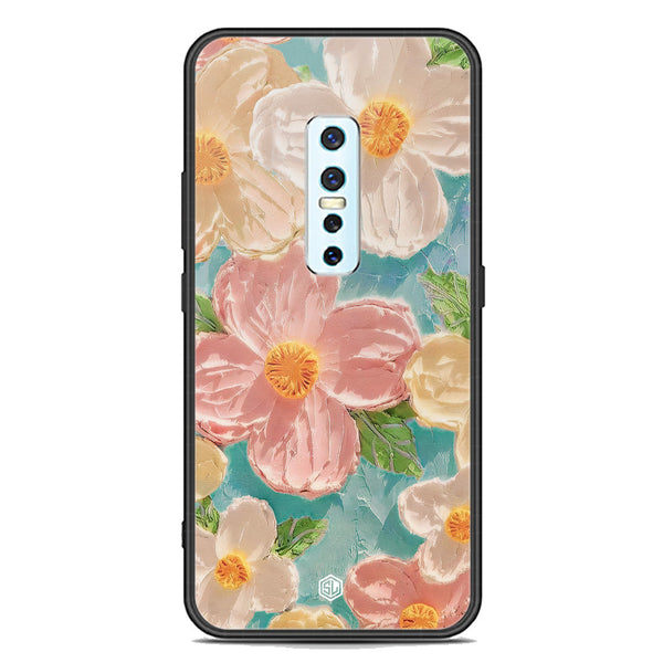 Floral Series Soft Phone Case - Premium Glass Case - Design 16 - Vivo V17 Pro