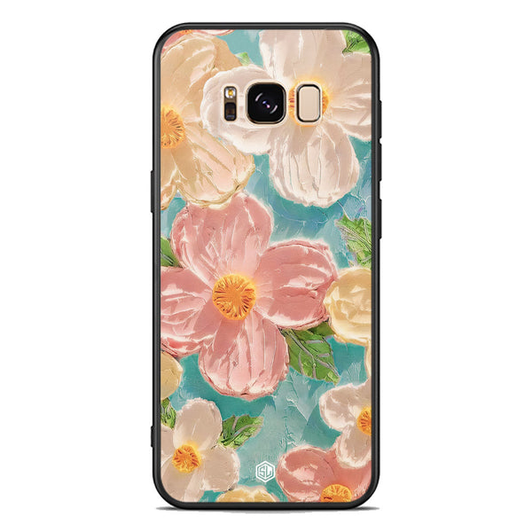 Floral Series Soft Phone Case - Premium Glass Case - Design 16 - Samsung Galaxy S8