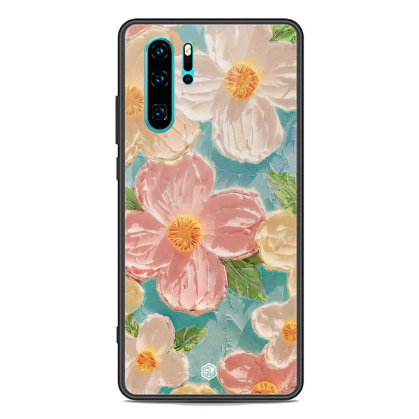 Floral Series Soft Phone Case - Premium Glass Case - Design 16 - Huawei P30 Pro