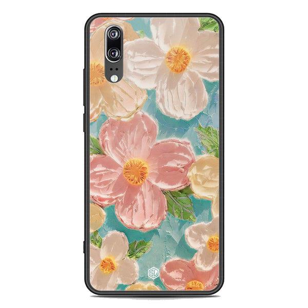Floral Series Soft Phone Case - Premium Glass Case - Design 16 - Huawei P20