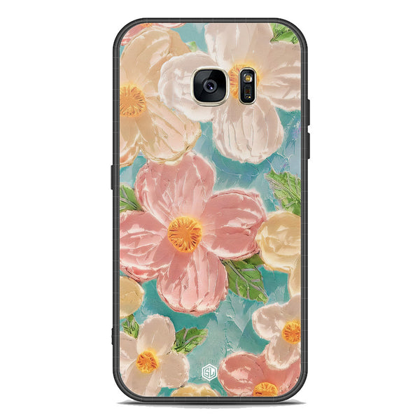 Floral Series Soft Phone Case - Premium Glass Case - Design 16 - Samsung Galaxy S7