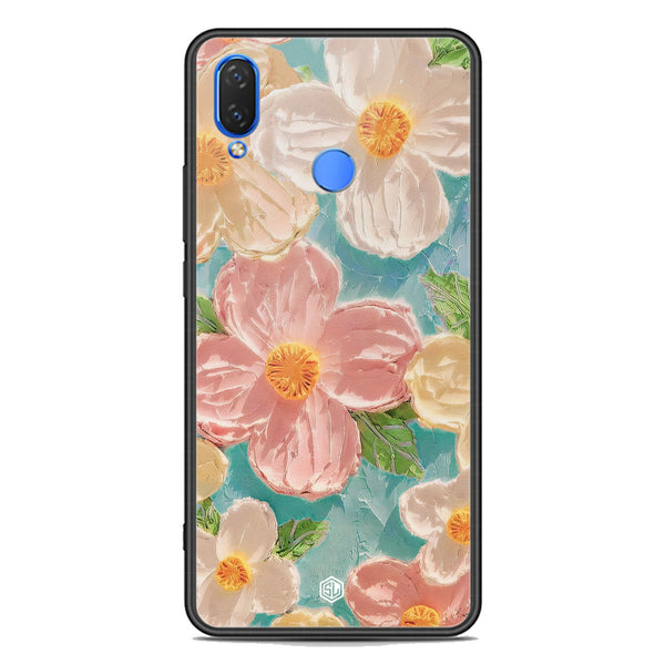 Floral Series Soft Phone Case - Premium Glass Case - Design 16 - Huawei Nova 3