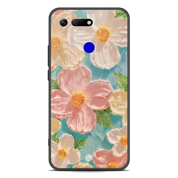 Floral Series Soft Phone Case - Premium Glass Case - Design 16 - Huawei Honor View 20