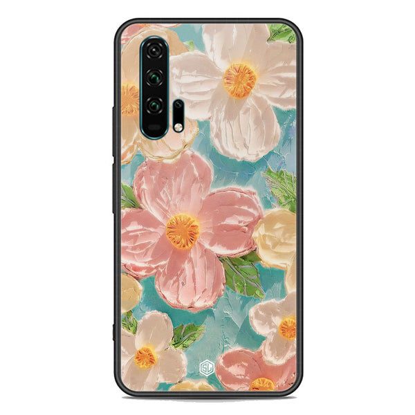 Floral Series Soft Phone Case - Premium Glass Case - Design 16 - Honor 20