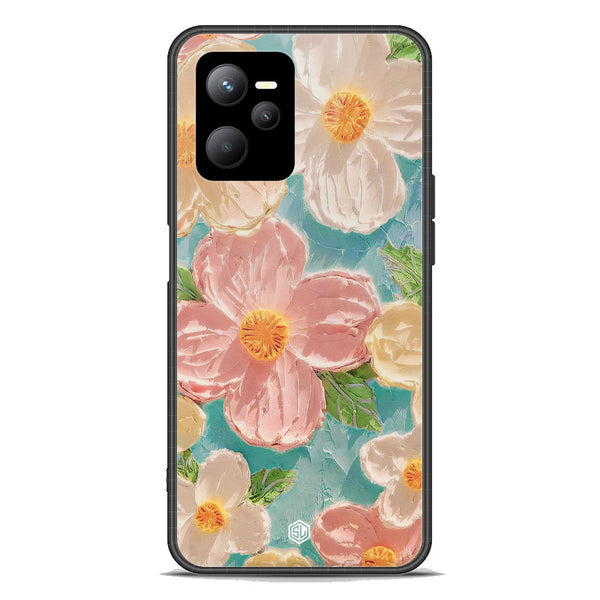 Floral Series Soft Phone Case - Premium Glass Case - Design 16 - Realme Q5