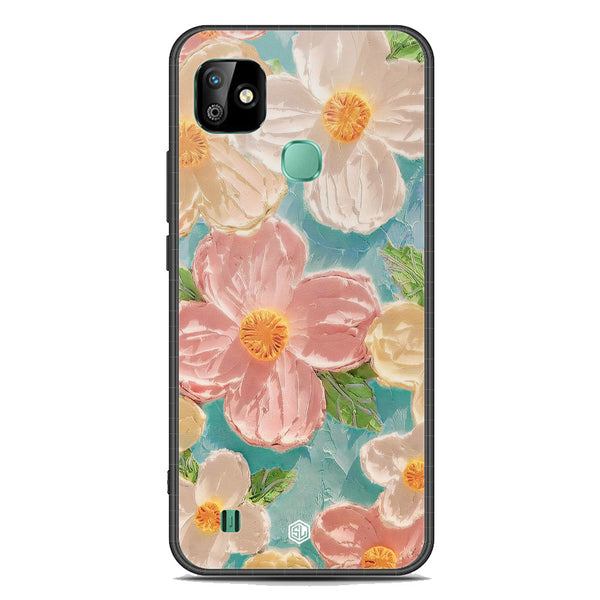 Floral Series Soft Phone Case - Premium Glass Case - Design 16 - Infinix Smart HD 2021