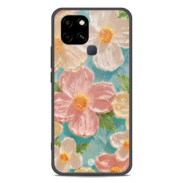 Floral Series Soft Phone Case - Premium Glass Case - Design 16 - Infinix Smart 6