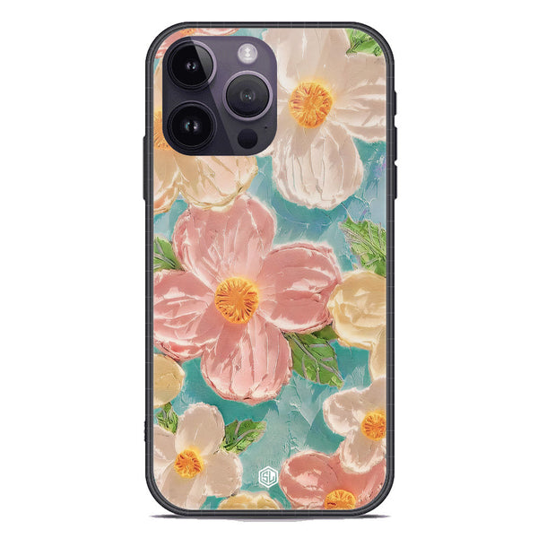 Floral Series Soft Phone Case - Premium Glass Case - Design 16 - iPhone 14 Pro Max