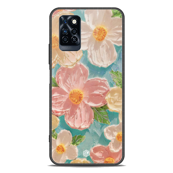 Floral Series Soft Phone Case - Premium Glass Case - Design 16 - Infinix Note 10 Pro