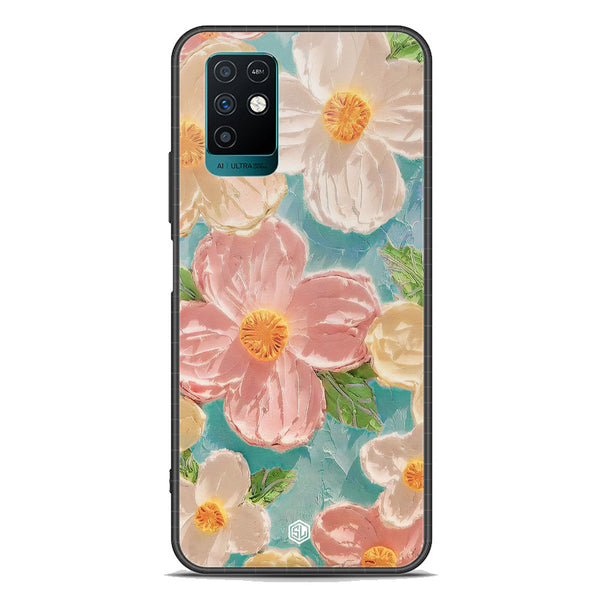 Floral Series Soft Phone Case - Premium Glass Case - Design 16 - Infinix Note 10