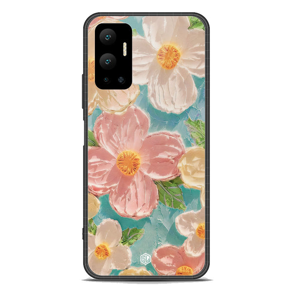 Floral Series Soft Phone Case - Premium Glass Case - Design 16 - Infinix Hot 12